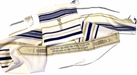 Messianic Tallit Unisex Prayer Shawl 72&quot;X 22&quot; with Tassels And Storage Bag - £37.96 GBP