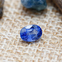 1.35CTS, Natural Ceylon Blue Sapphire Gemstone, Ova Sapphire 7x5mm - September B - £207.83 GBP