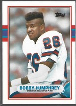 1989 Topps Football Bobby Humphrey #113T Denver Broncos - £1.55 GBP
