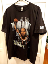 Kevin Durant Easy Money Olivier Rogers T Shirt Brooklyn Basketball Black NEW XL - £22.96 GBP