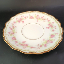 Limoges France Elite Works 6” Replacement Saucer(s), Pink Dusty Rose, Gilding - $20.00