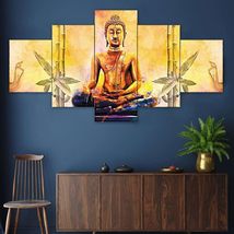 India at your Doorstep Sacred Serenity Premium Buddha Wall Art Set Elevate Your  - £50.85 GBP