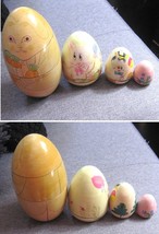 Nesting Dolls Bunnies Set of 4 Vintage made in China - $10.00