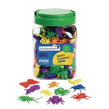 Math Manipulatives Set Of 144 Bug Counters 1-1/2 Inches -2 Inches, Stem Educatio - £58.18 GBP