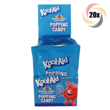 Full Box 20x Packets Kool-Aid Tropical Punch Fruit Flavor Popping Candy ... - £19.86 GBP