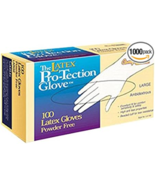 Disposable Latex Gloves, Large(Each Case Of 100 Gloves) - $109.67 CAD