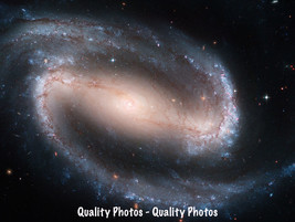 Barred Spiral Galaxy 8.5x11&quot; Photo Print NGC 1300 Astronomy Art Hubble Telescope - £5.53 GBP