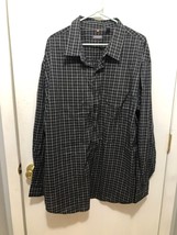 Van Heusen Traveler Mens SZ 3XL Long Sleeve Button Front Shirt 20-20.5 - $11.87