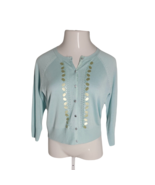 Requirements Classy Cute Button Up Cardigan Sweater ~ Sz M ~ Blue ~ Long... - £17.91 GBP