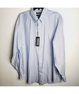 Kirkland Signature Men&#39;s Traditional Fit Dress Shirt Blue Stripe 17½ x 3... - $368.91 MXN