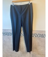 LAFAYETTE 148 &quot;menswear&quot; charcoal gray wool blend trousers SZ 12 NWOT - $162.48 CAD