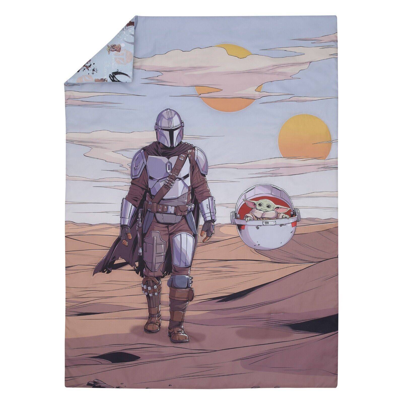 Disney Star Wars Mandalorian 'The Child' 4pc Toddler Bed Set Item image 4