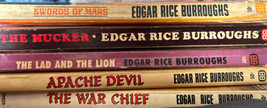 Lot Of 5 Edgar Rice Burroughs Paperbacks War Chief Mucker Lad And Lion Apache - £10.86 GBP