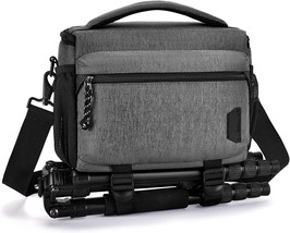 Bagsmart Camera Bag: Waterproof Crossbody Camera Bag For Women And Men,, Grey. - £36.01 GBP