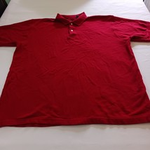 Cherokee Washed Polo Men&#39;s Red Cotton Shirt Size Short Sleeve Size 2XL - $203.98 MXN