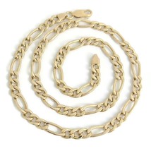 Authenticity Guarantee 
Figaro Chain Link Necklace 10K Yellow Gold, 18.5 Inch... - £1,024.14 GBP