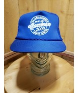 Vintage 2000 Garrison North Dakota Blue Rope Front Mesh Snapback Trucker... - €22,79 EUR