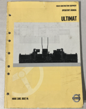 Volvo Ultimat Paving Screed Operators Manual - $177.21