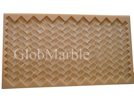 Wall Panel Concrete Mold. Plait Mosaic Concrete Tile Rubber Mould MS 841 - £88.75 GBP