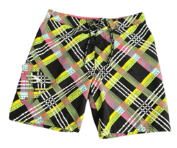 MAUI &amp; SONS BOARD SHORTS Men’s 36 FUNKY RETRO TRUNKS Abstract Art - $42.75