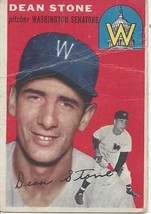 1954 Topps Dean Stone 114 Senators VG - $3.00