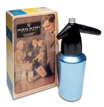 VINTAGE SODA KING CLASSIC CLUB SODA MAKER SELTZER SPRITZER HAWAIIAN BLUE... - $18.02 CAD