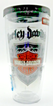 Harley Davidson Motorcycles Tervis Tumbler 24 oz Insulated Clear Cup - £19.75 GBP