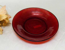 2151 Antique Anchor Hocking Royal Ruby Saucer - $4.00