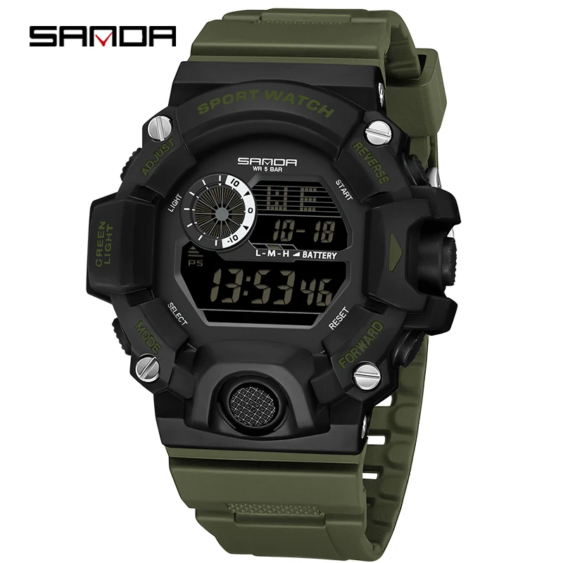 Fashion Top Brand Men Outdoor Sports Multifunctional Led Digial Electron... - $22.57