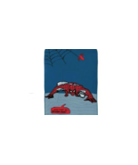Spiderman Plush Blanket 62&quot; x 90&quot; - $283.92 MXN