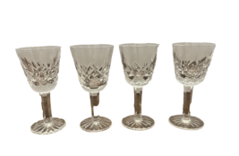 Glasses Waterford Crystal 4 Small 3.5 Inch Cordial Sherry Liquor Dinner ... - £55.05 GBP