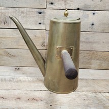 Vintage Turkish Coffee Copper Brass Colored and Wood Tea Pot Japan Made - £19.53 GBP