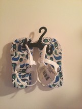 whale sandals Size 7 8 toddler medium white blue shoes new boys  - £9.55 GBP