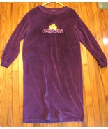 Vintage Burgandy Garfield night shirt in womans size 6-7 in burgandy velour - £31.56 GBP