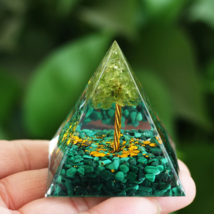 Crystal Orgone Pyramid Chakra Reiki Healing Meditation Orgonite Energy Stone - £14.18 GBP
