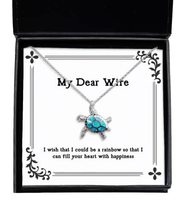 Unique Wife, I Wish That I Could be a Rainbow so That I can Fill Your Heart with - £39.12 GBP