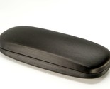 NEW Hard Clam Shell Eyeglasses Glasses Black Case w/ Cleaning Cloth 160x... - $5.94