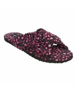 NINE WEST NW 50848 Ruched Crossband Slipper Hearts Print Black / PInk 9/... - $108.50 CAD