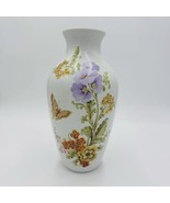 Kaiser germany porcelain Annabelle vase Floral Butterfly Gilt 11” Signed... - £81.27 GBP