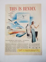 1944 Bendix WWII Print Ad First In Creative Engineering This Is Bendix - $17.50
