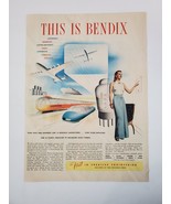 1944 Bendix WWII Print Ad First In Creative Engineering This Is Bendix - £13.86 GBP