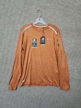 Eddie Bauer Motion Free Shade Shirt Mens S Orange Brown Reflective UPF 5... - $26.60