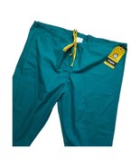 NEW WonderWink Scrub Pants Unisex Size XL Dark Green Drawstring Waist - $14.44