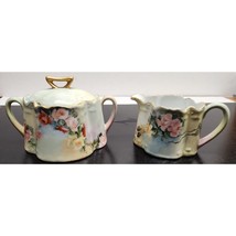 Vintage Hand Painted Sugar and Creamer Set- Signed by artist B. Connell - £28.95 GBP