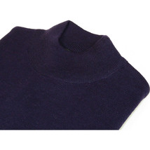 Men PRINCELY Made in Turkey Soft Merinos Wool Sweater Knits Mock 1011-00 Plum image 9