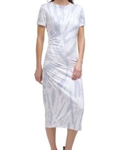 DKNY Womens Tie-Dyed Dress Size Large Color Pale Blue - £42.47 GBP