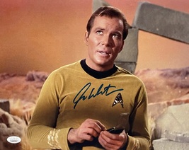 William Shatner Signed Autograph 11x14 Star Trek Photo Captain Kirk Jsa Cert - £143.87 GBP
