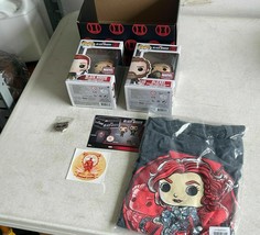 Funko Exclusive Marvel Collector Corps 619 &amp; 620 Black Widow T Shirt Siz... - $29.69