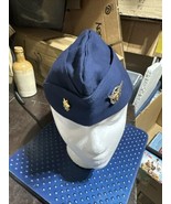 VTG Coast Guard Aux Garrison Cap by Bancroft with Pin and LCDR Rank Sz 7 - $29.69