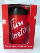 2019 Tim Horton&#39;s To Go Take Out Mug Cup Christmas Hanging Ornament Canada NEW - £13.58 GBP